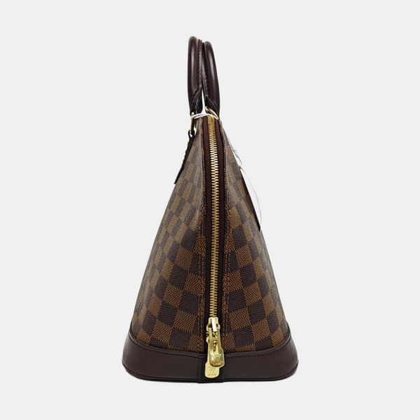ALMA PM Damier Ebene Coated Canvas Brown
