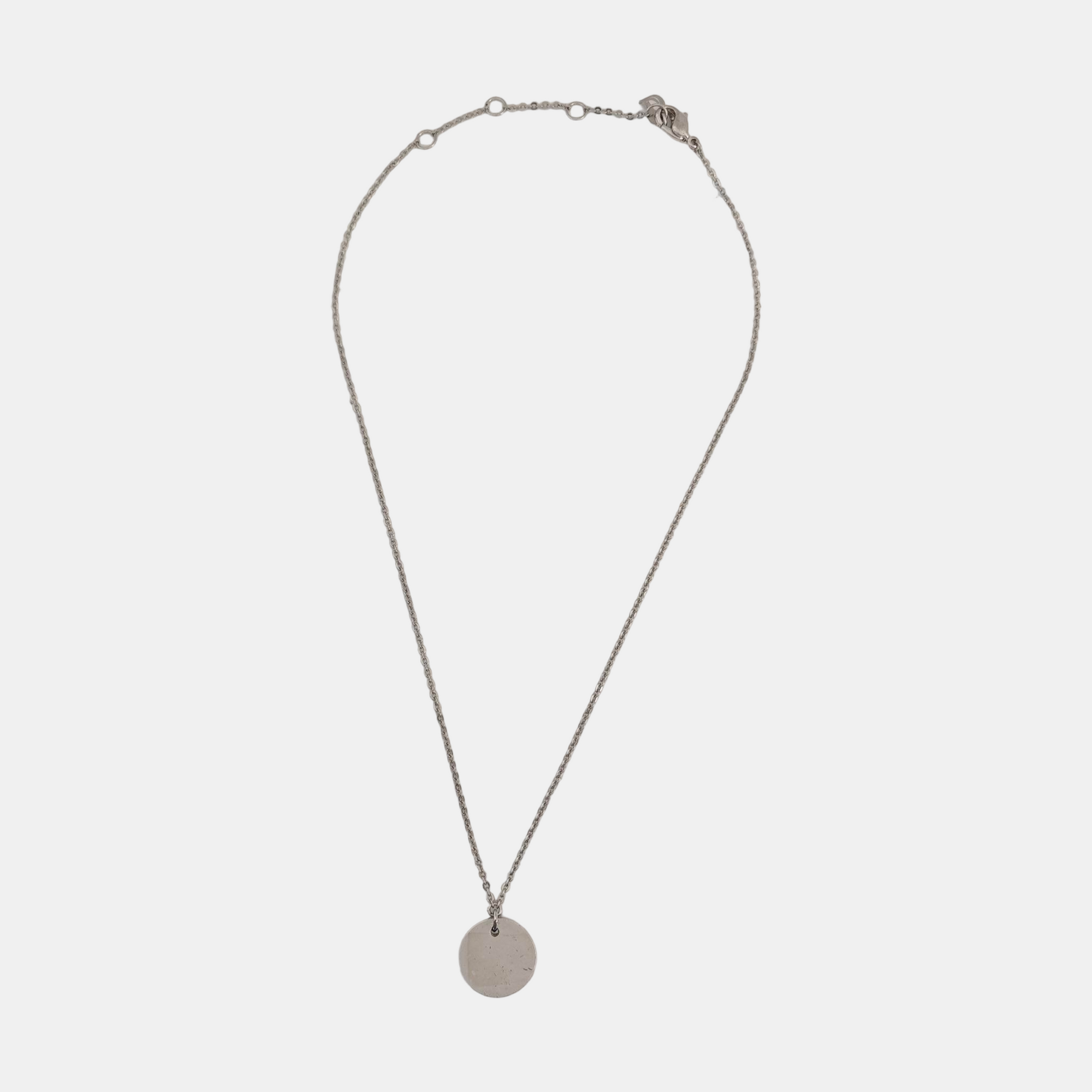 Dior Oblique Metal Silver Necklace