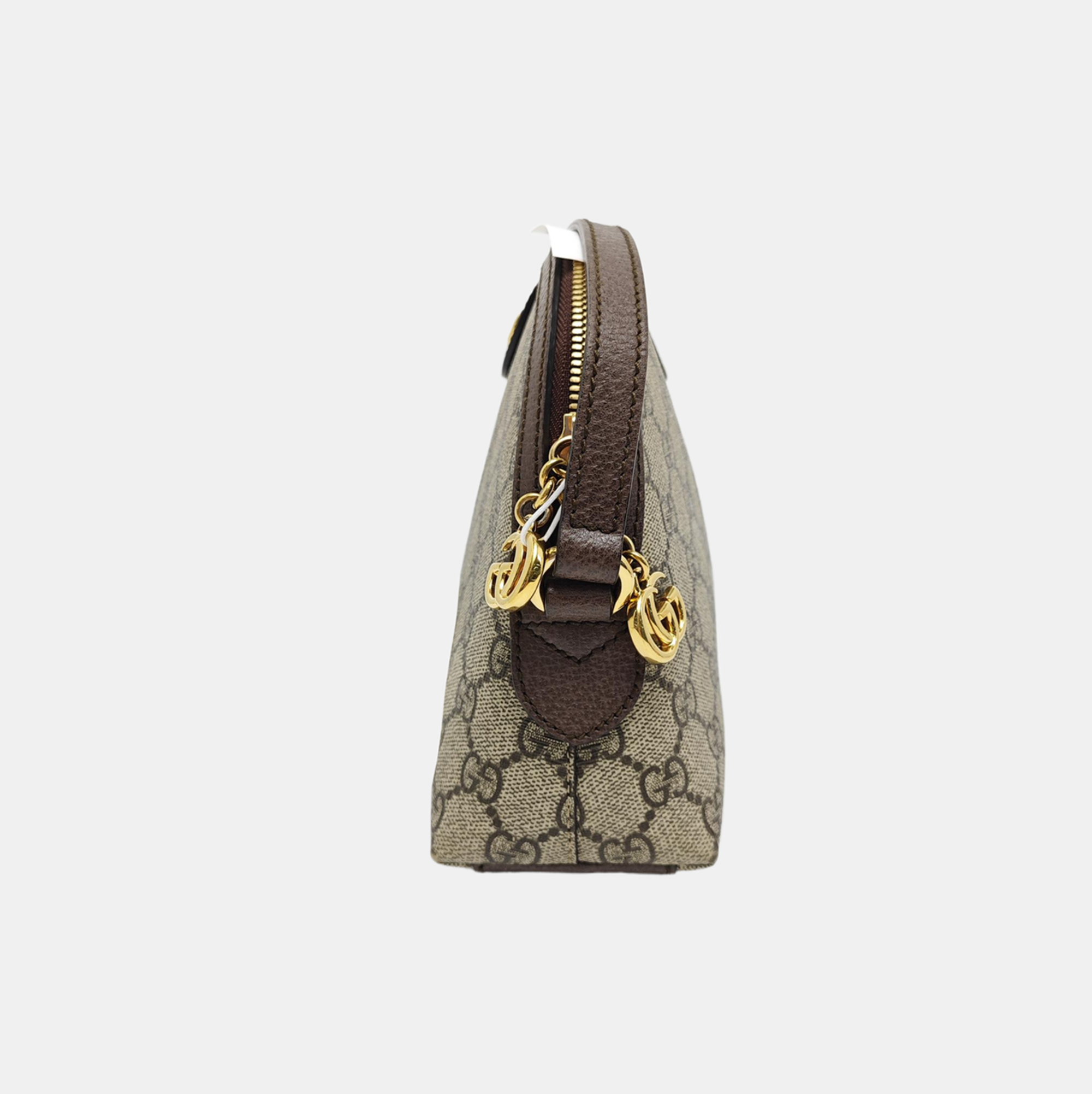 Ophidia Small Monogram Coated Canvas Beige