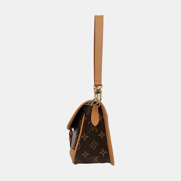 DIANE Monogram Coated Canvas Brown