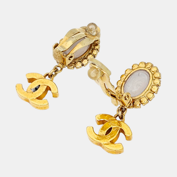 Metal Gold Clip On Earrings