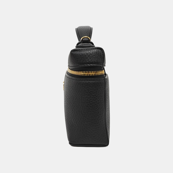 Calfskin Shoulder Bag Small Black