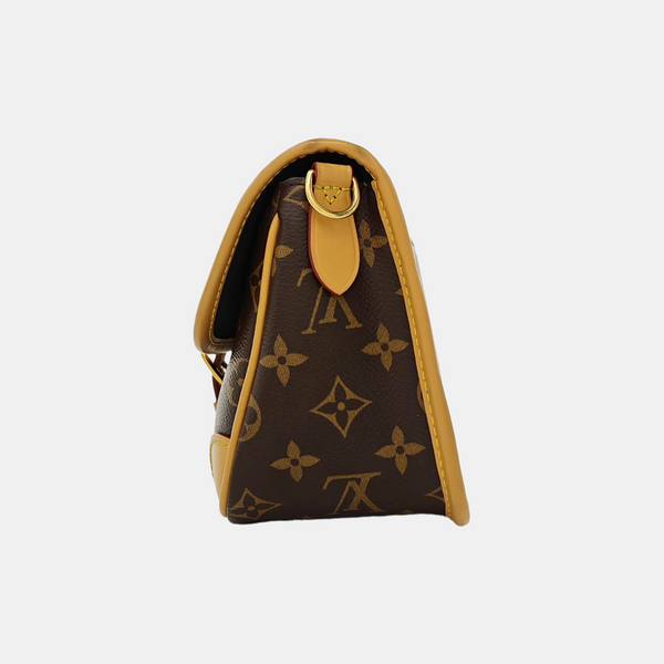 DIANE Monogram Coated Canvas Brown