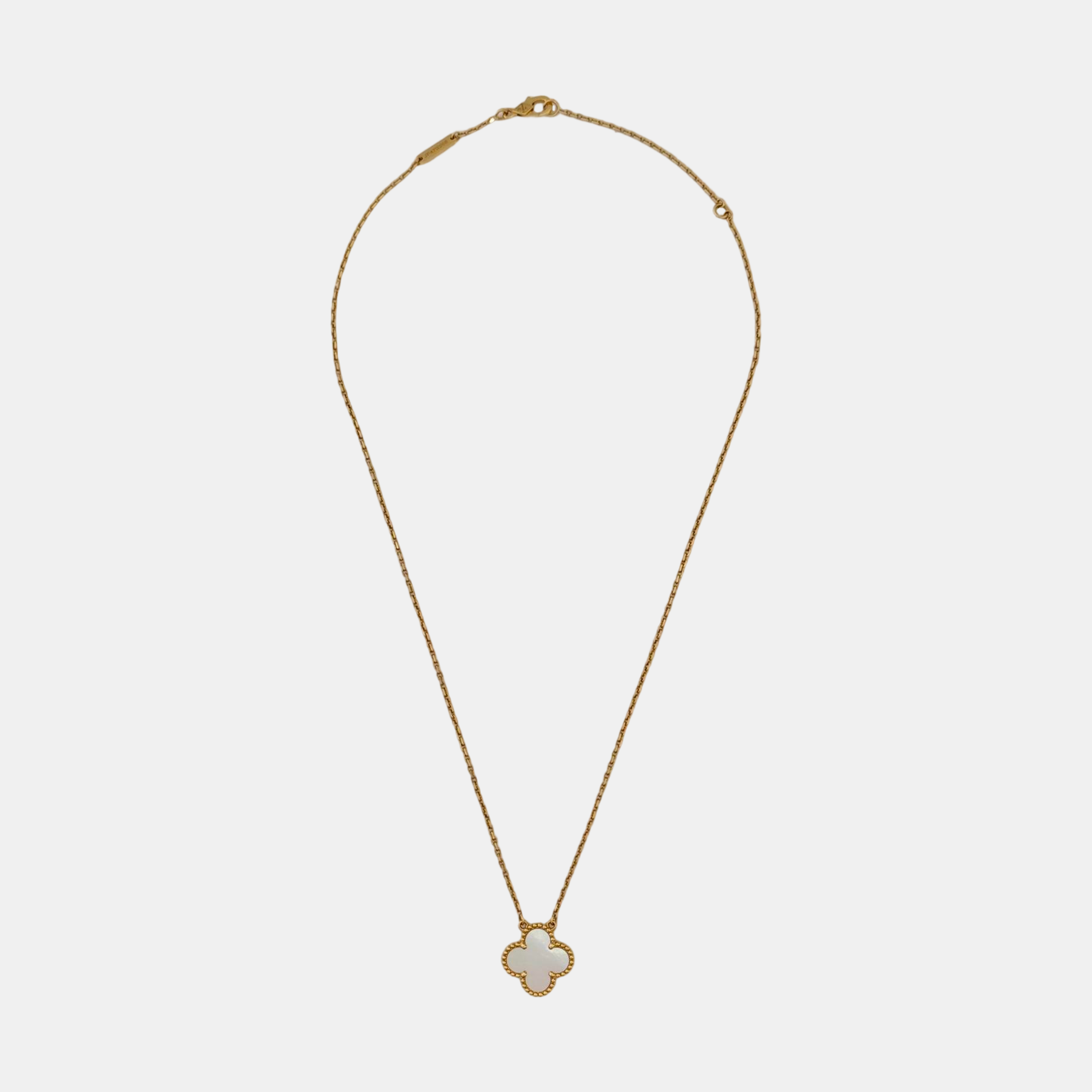 Vintage Alhambra 18k Gold Necklace