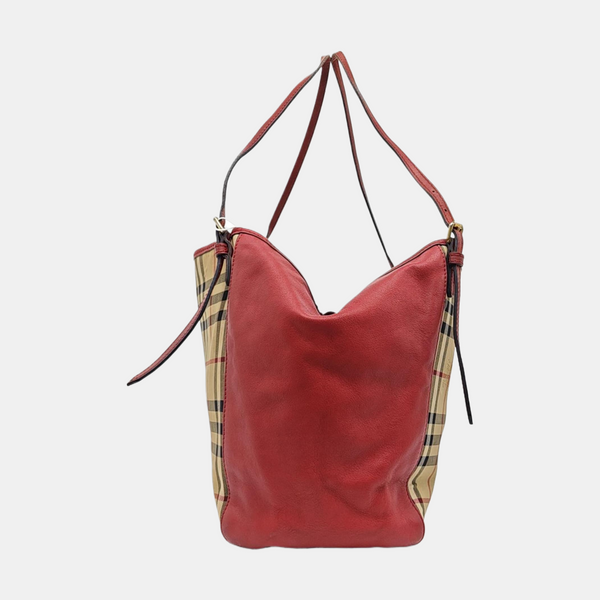Coated Canvas Tote Bag Beige