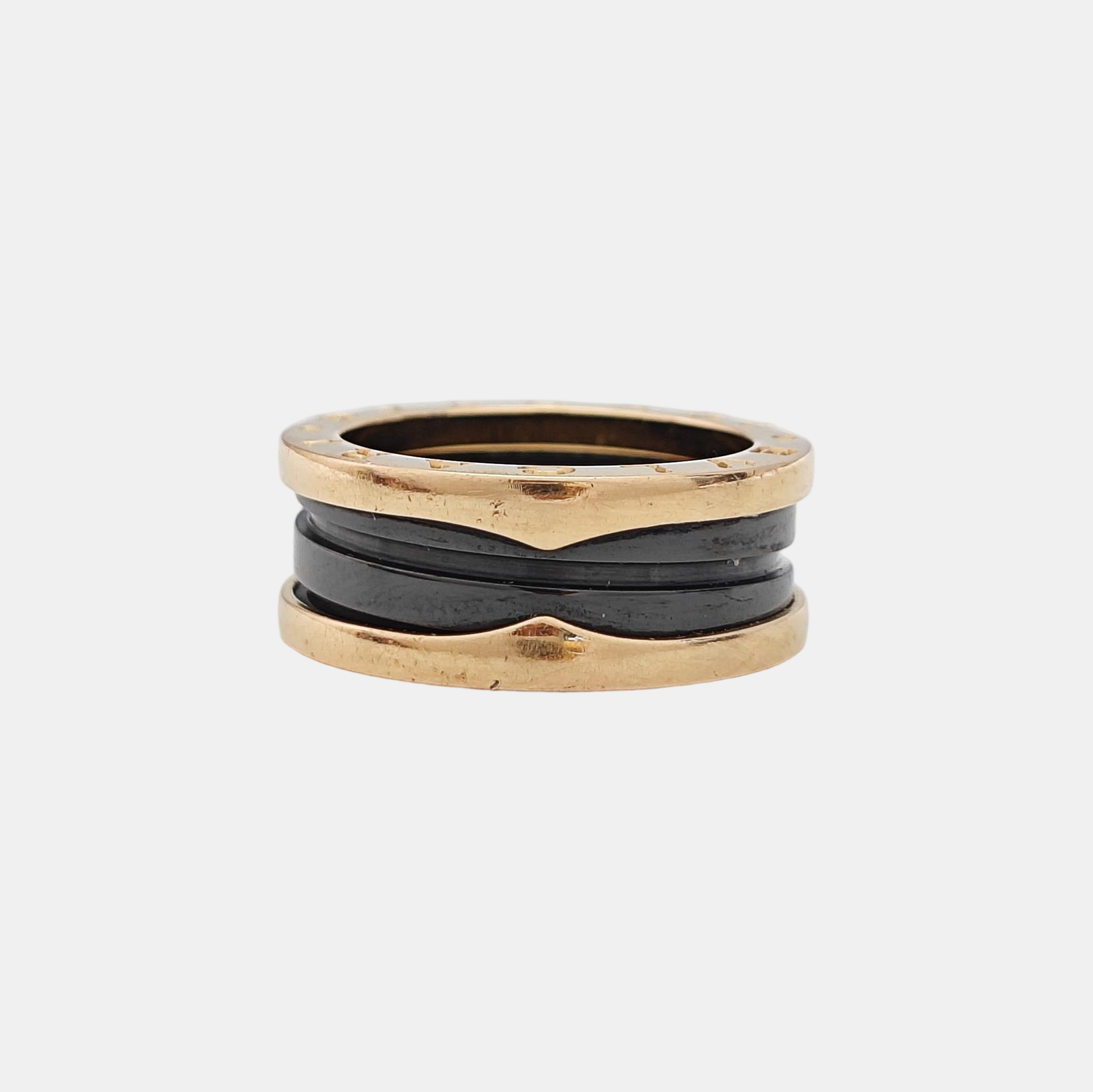 B.ZERO1 18k Rose Gold Ring EU 52