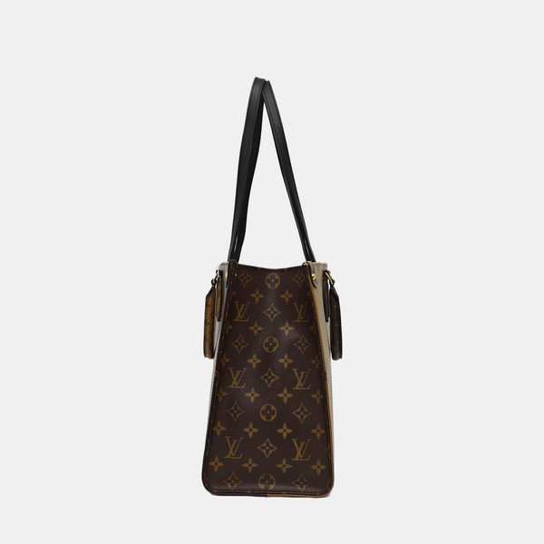ONTHEGO MM Monogram Coated Canvas Brown
