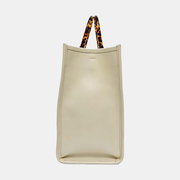 Sunshine Medium Calfskin White