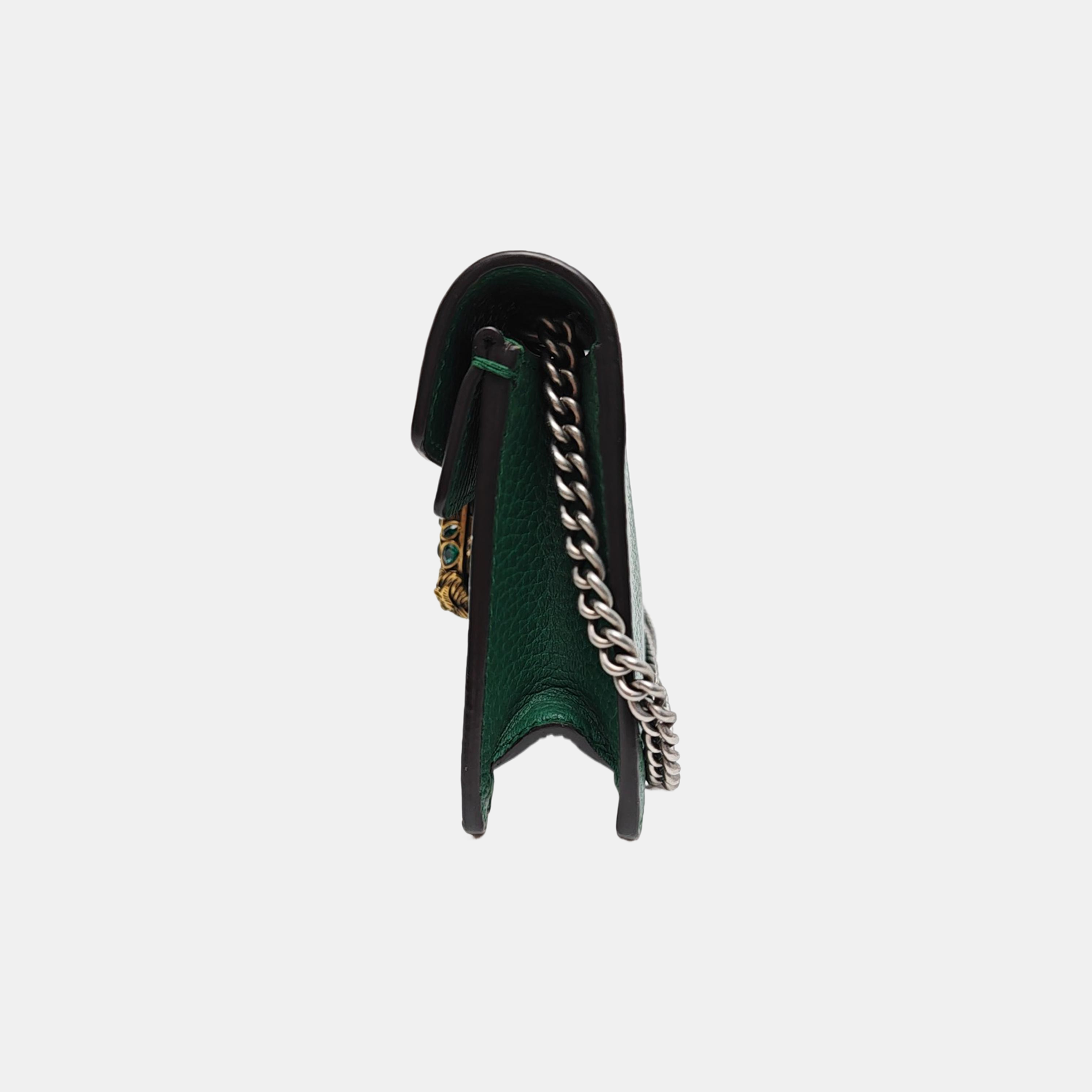 Dionysus Super Mini Calfskin Green