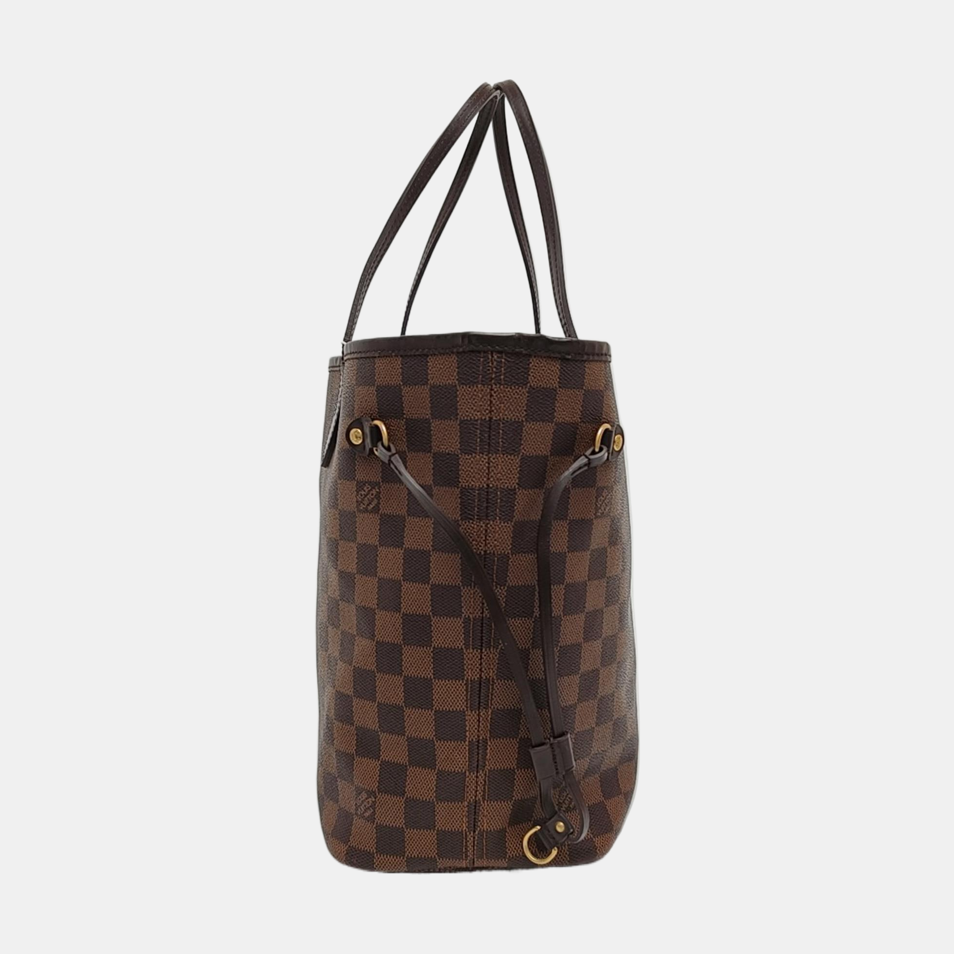 Authenticated pre-owned  NEVERFULL MM Coated Canvas Brown - Tote Bag at Looply