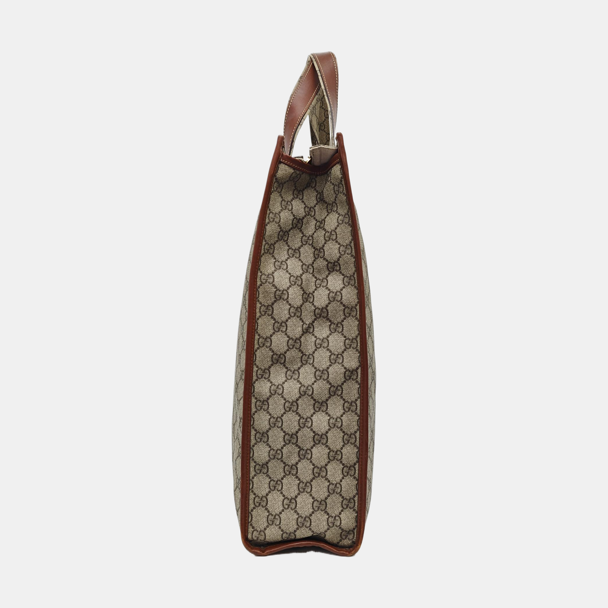 Monogram Coated Canvas Tote Bag Black