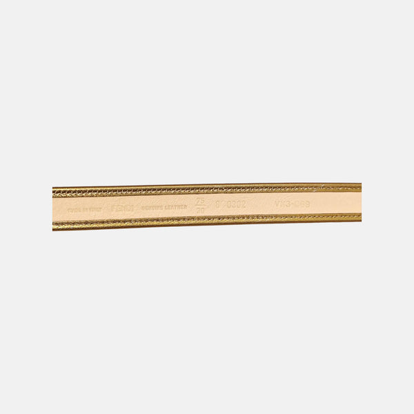 Leather Belt Yellow