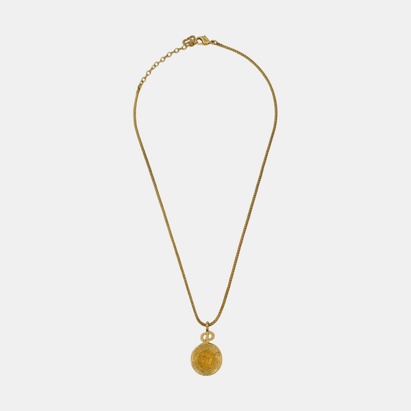 Petit CD Metal Gold Necklace