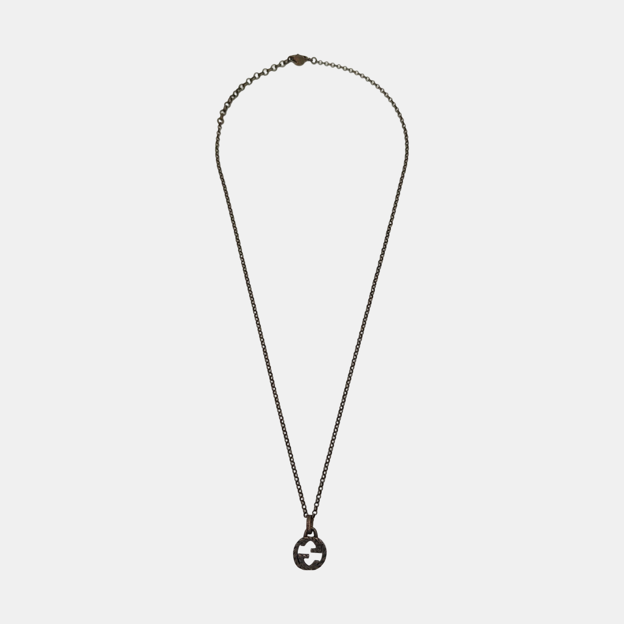 Interlocking G 925 Sterling Silver Necklace