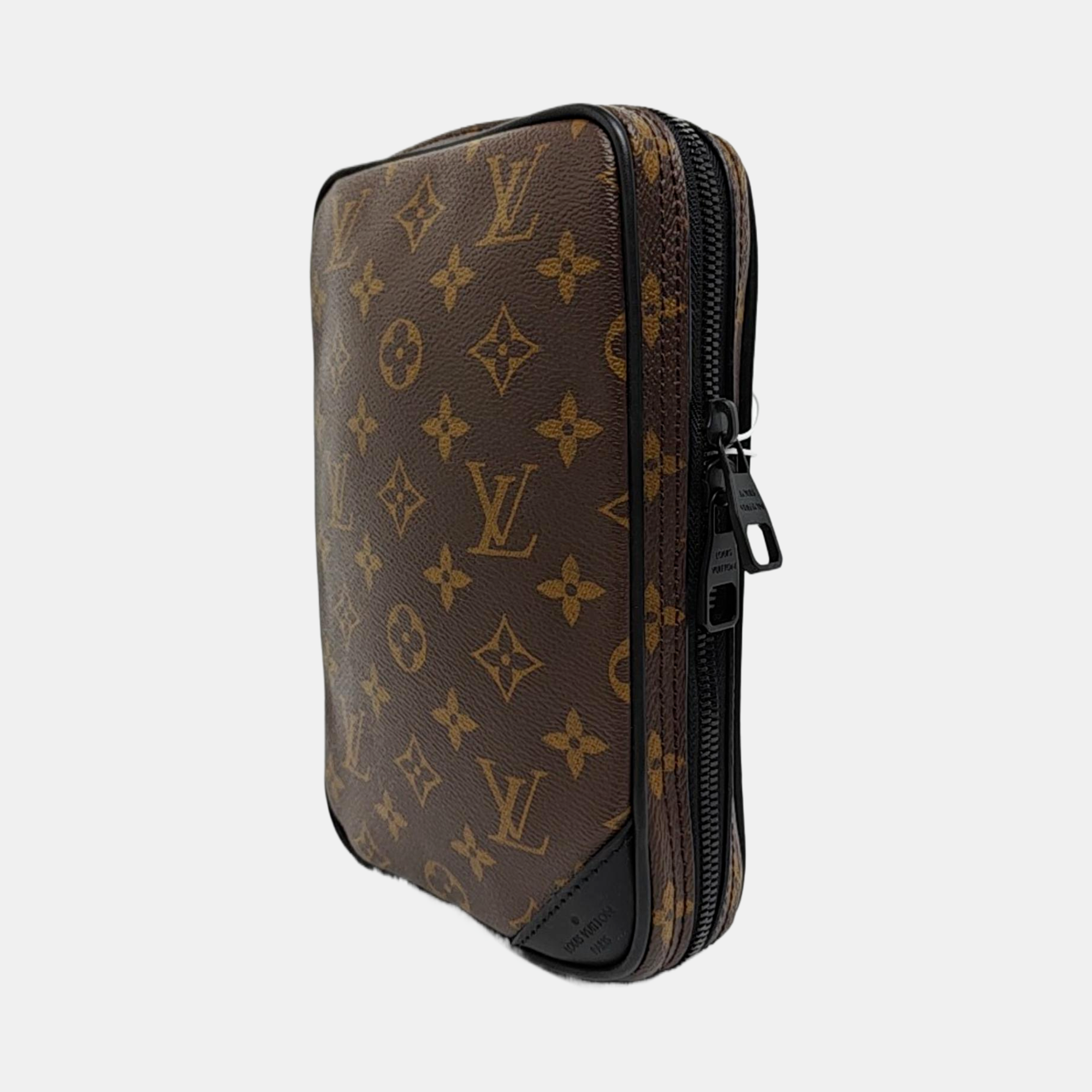 UTILITY SIDE Monogram Coated Canvas Brown