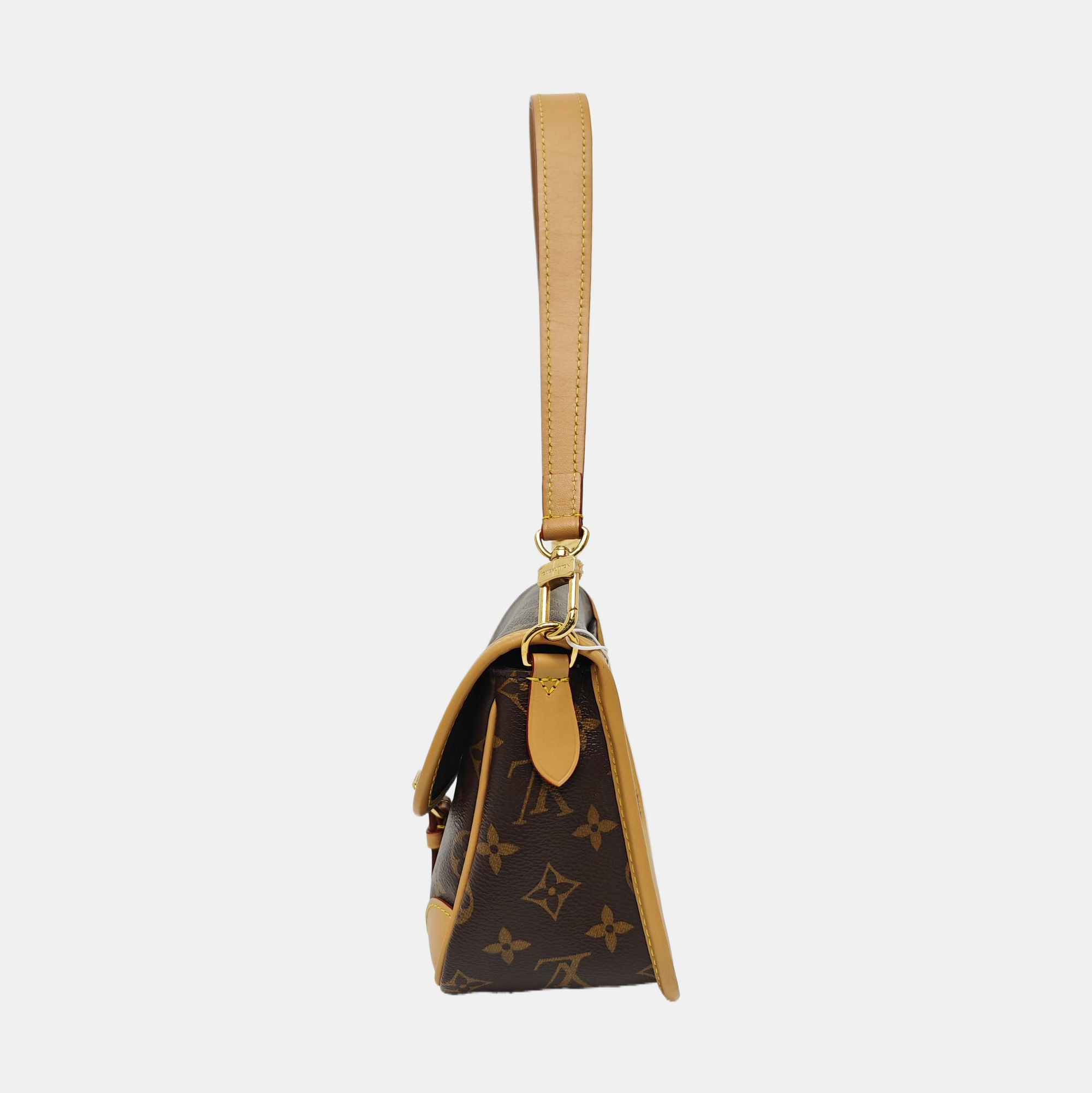 DIANE Monogram Coated Canvas Brown