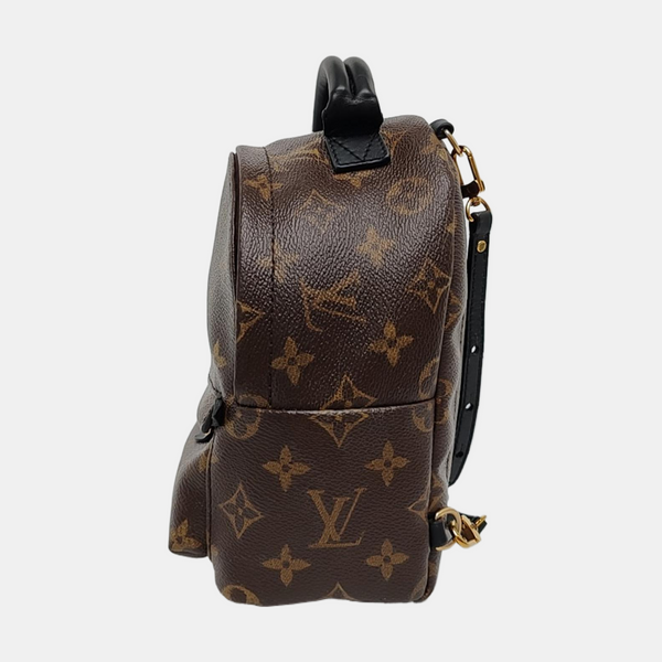 PALM SPRINGS Mini Monogram Coated Canvas Brown