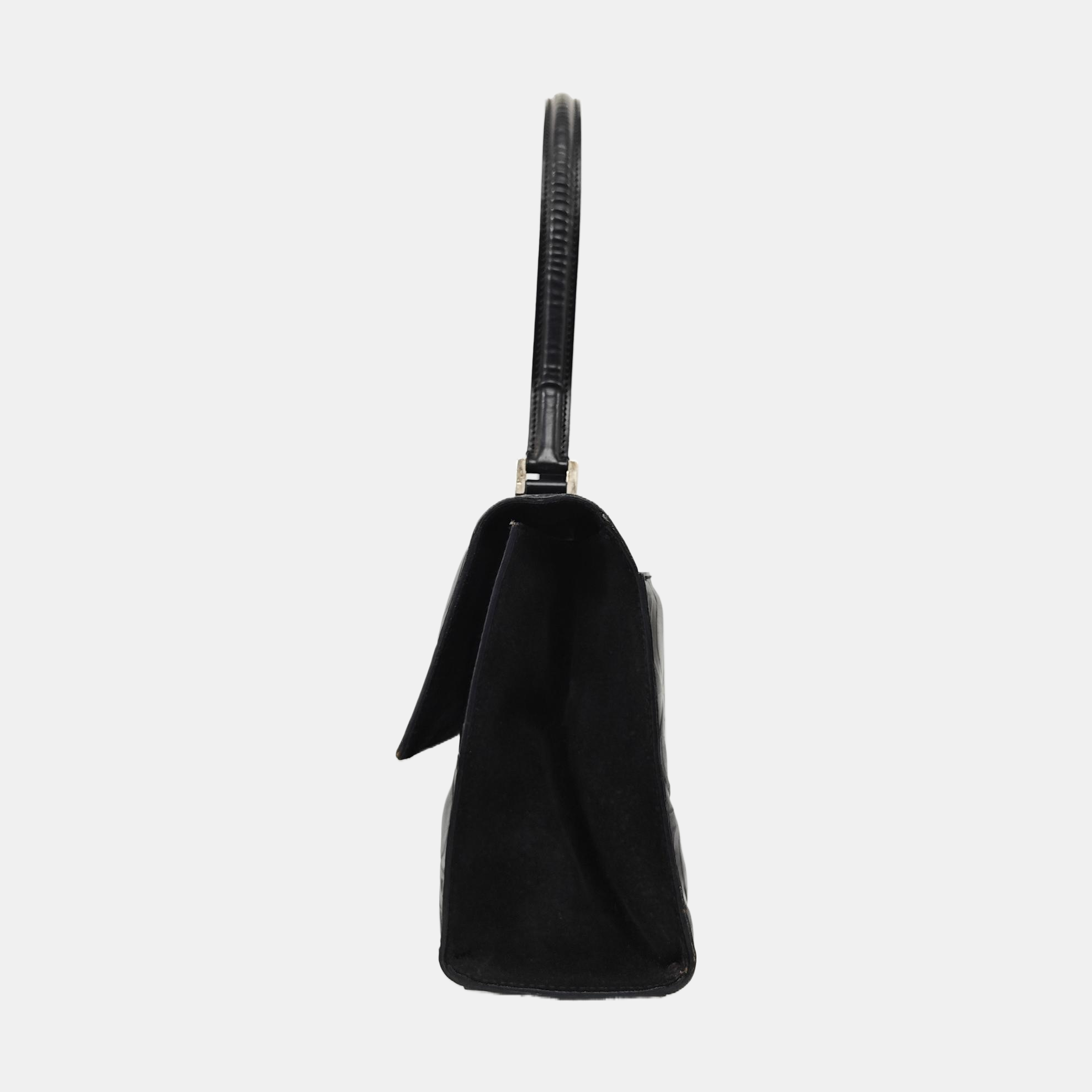 Calfskin Shoulder Bag Black