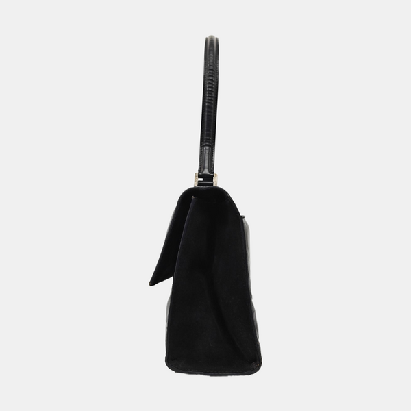 Calfskin Shoulder Bag Black