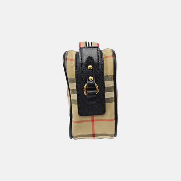 Nylon Shoulder Bag Beige