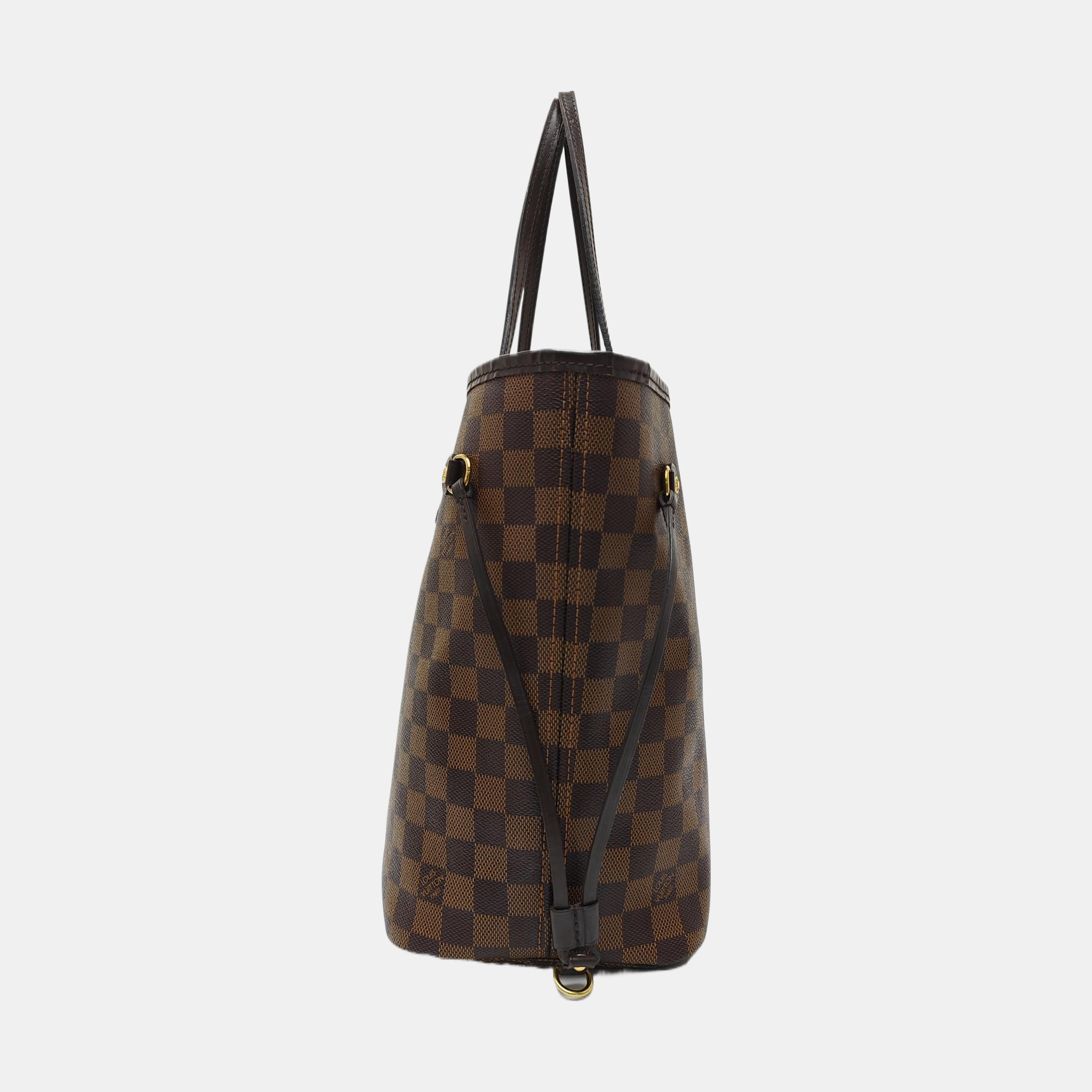 NEVERFULL MM Damier Ebene Coated Canvas Brown