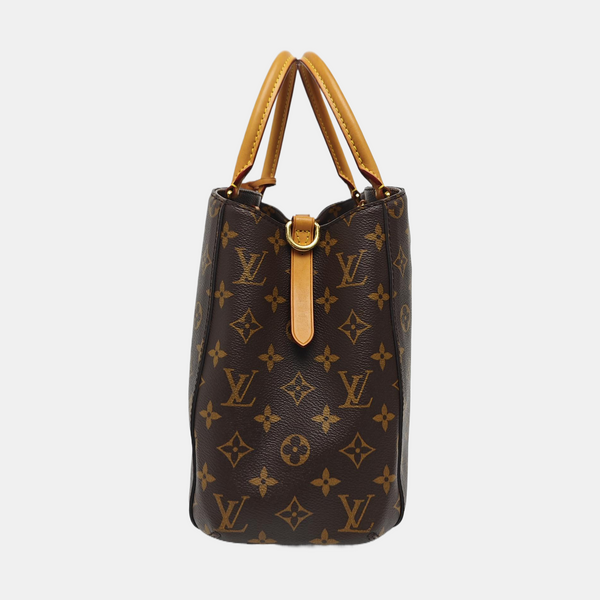 MONTAIGNE Monogram Coated Canvas Brown