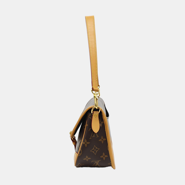 DIANE Monogram Coated Canvas Brown