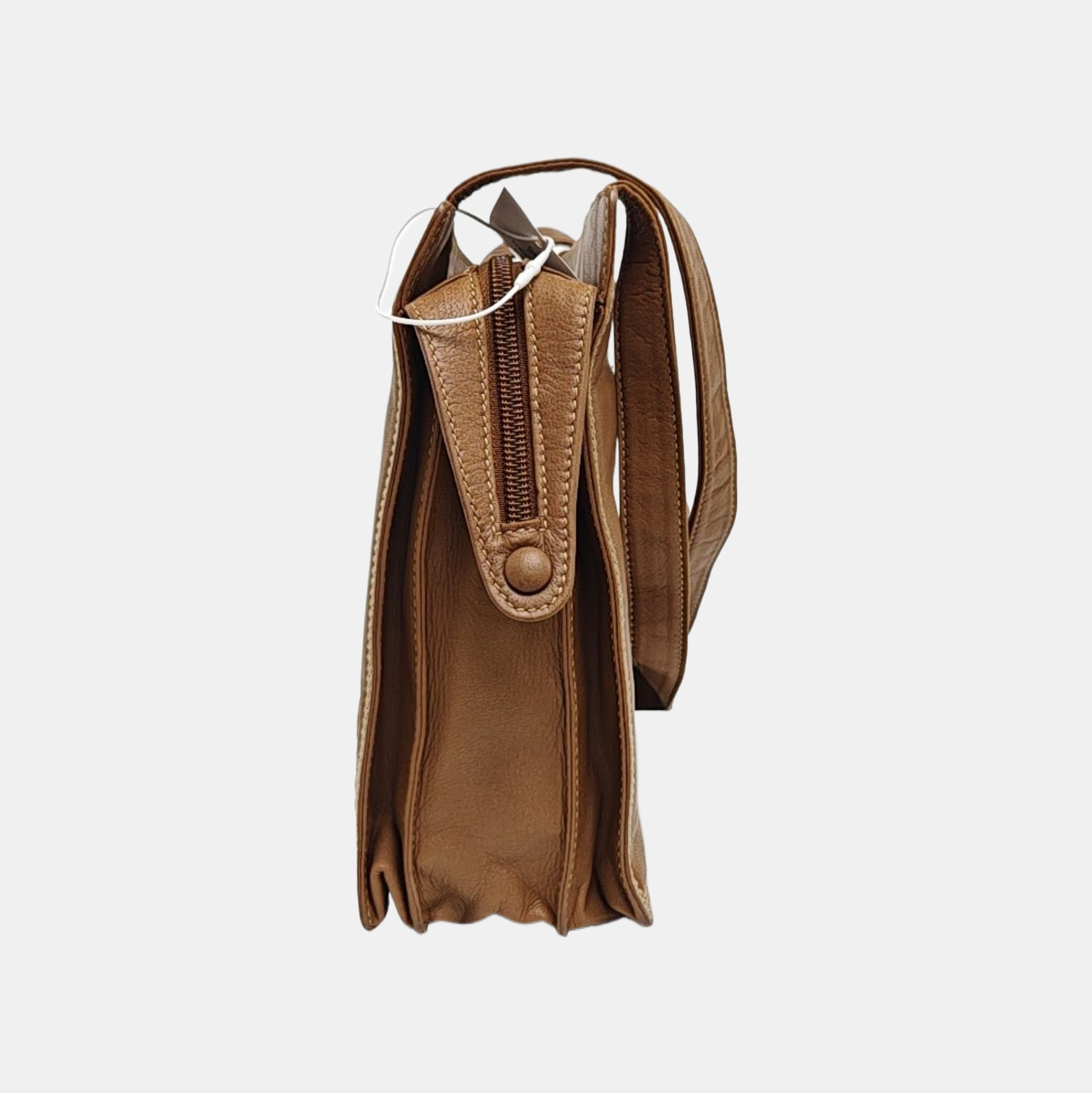 Lambskin Shoulder Bag Brown