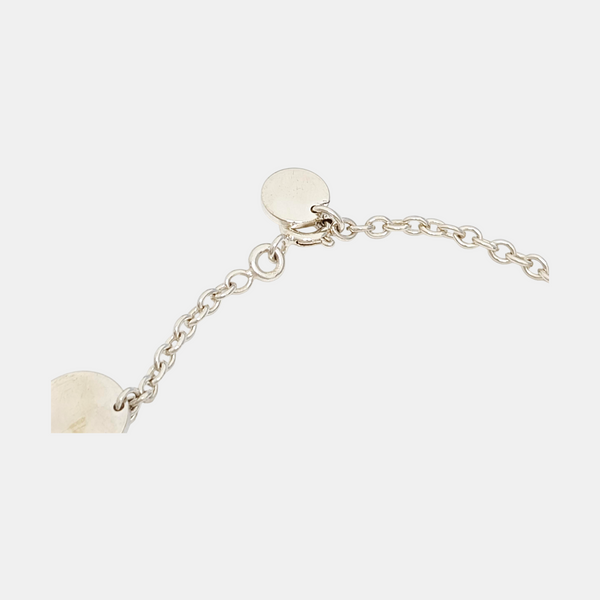 Hermes Ex-Libris 18k Rose Gold Silver Bracelet