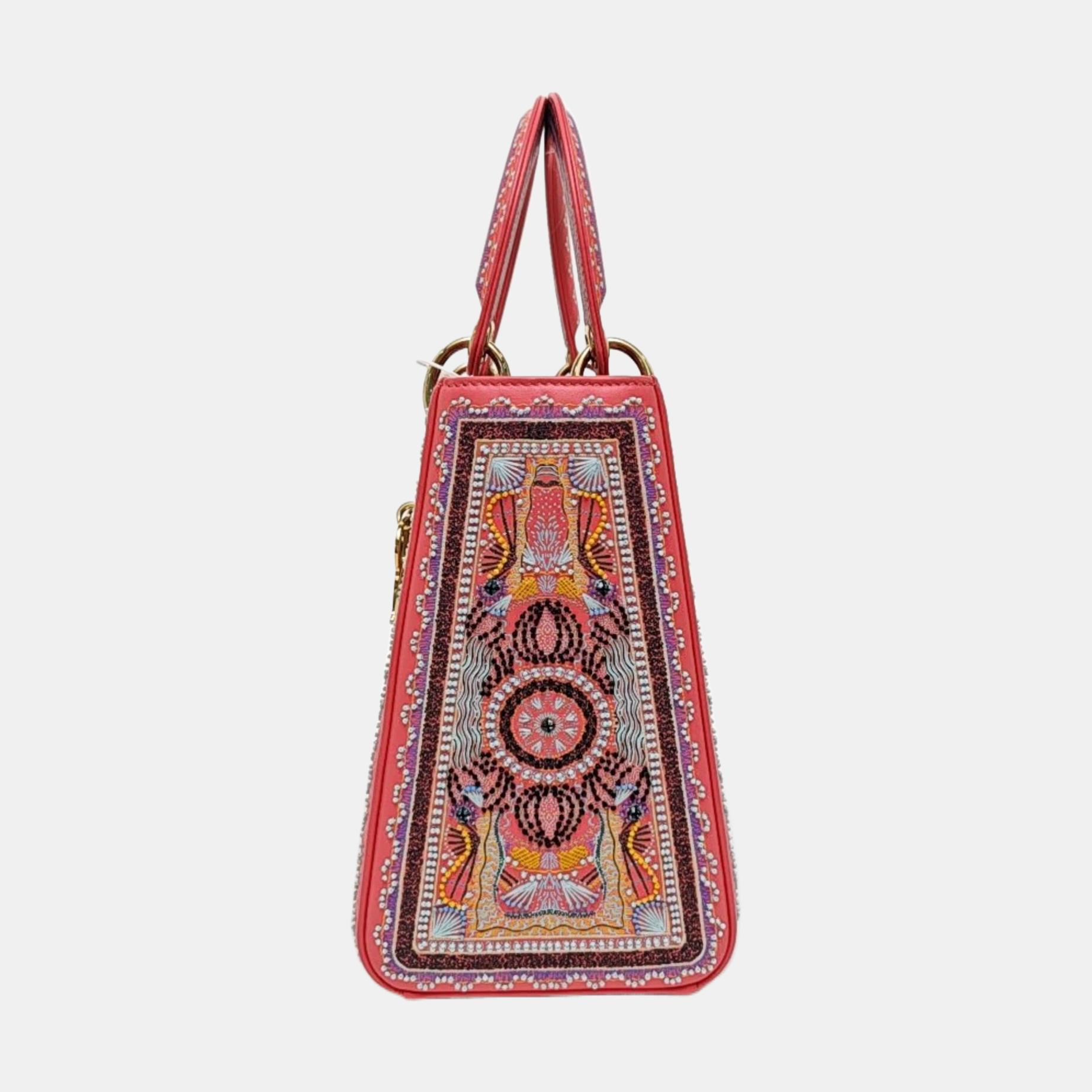 Lady Dior Medium Quilted Fabric Multicolor