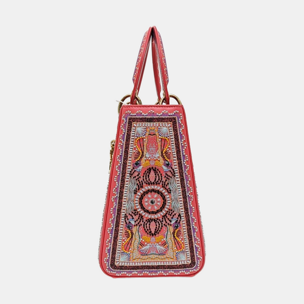 Lady Dior Medium Quilted Fabric Multicolor