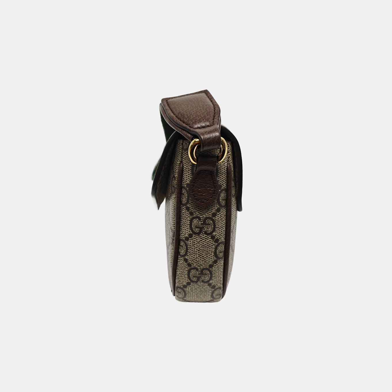 Ophidia Small Monogram Coated Canvas Beige
