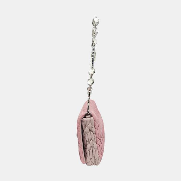 Crystal Quilted Lambskin Pink