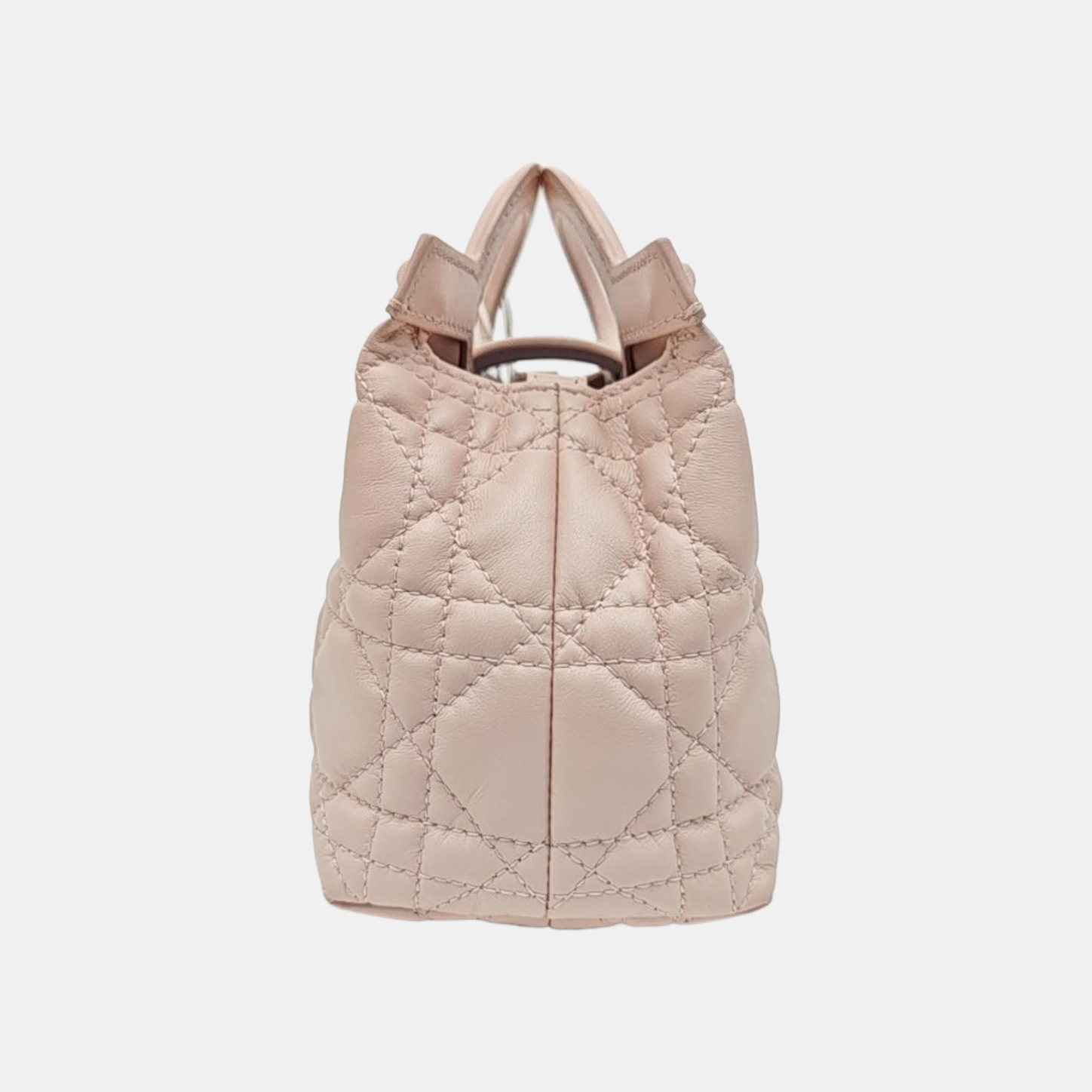 Jolie Top Handle Mini Cannage Lambskin Pink
