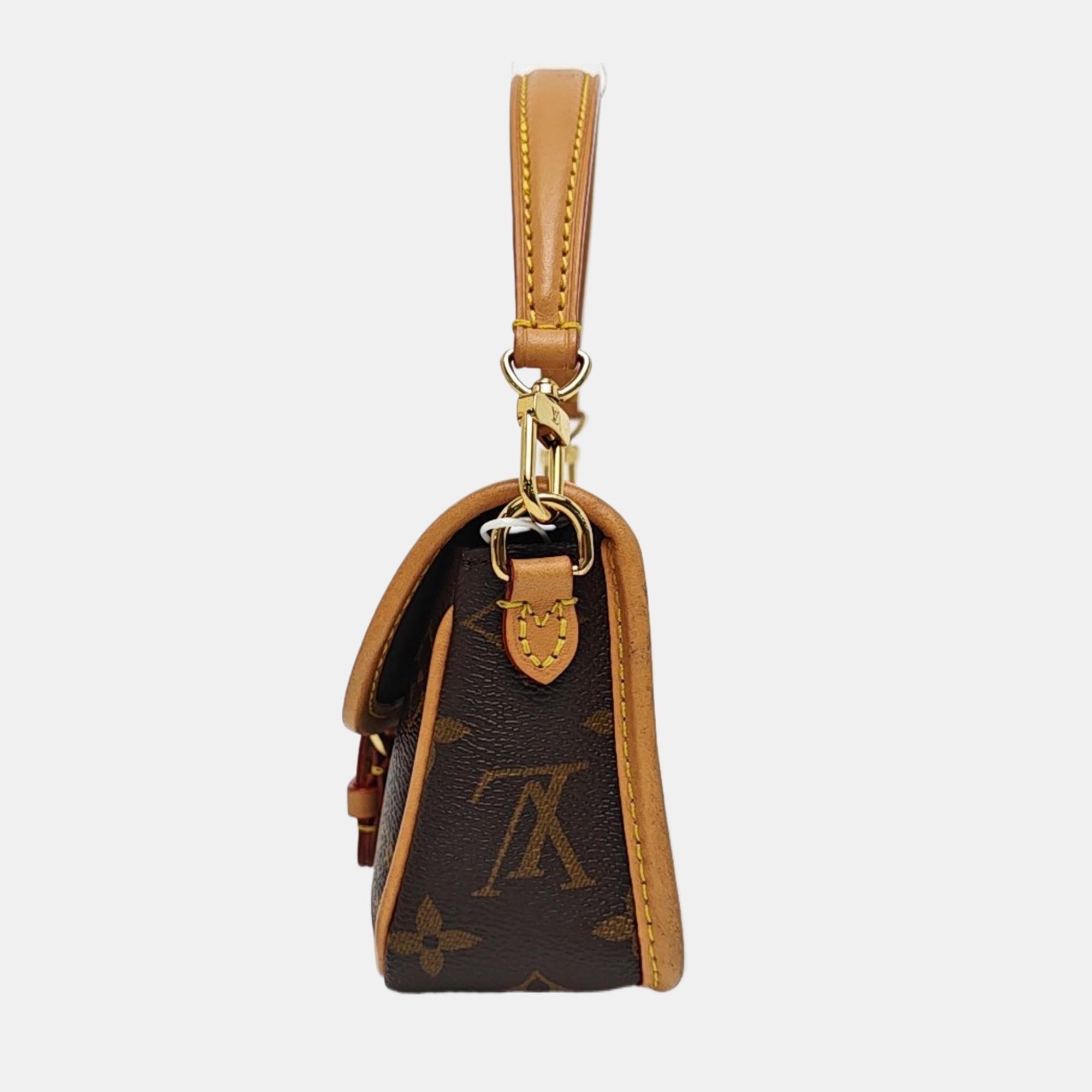 DIANE Nano Monogram Coated Canvas Brown
