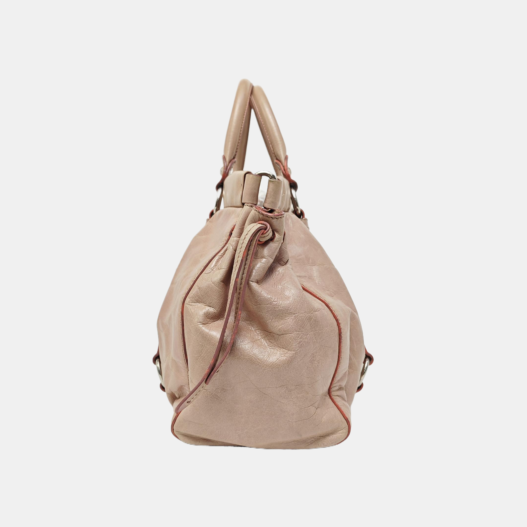 Calfskin Tote Bag Pink