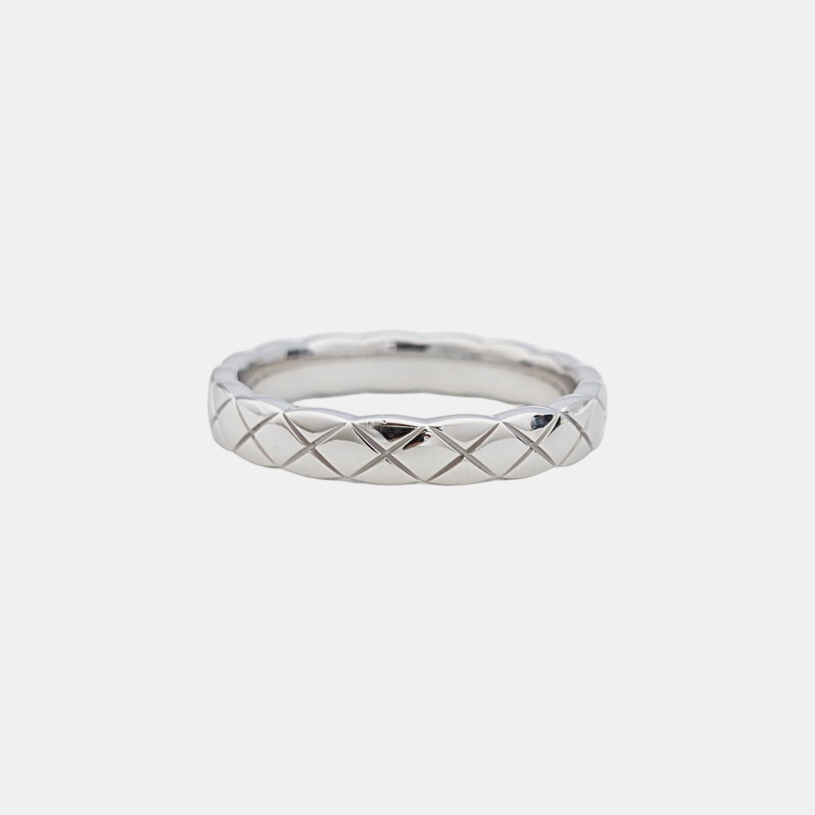 COCOCRUSH 18k White Gold Silver Ring EU 50