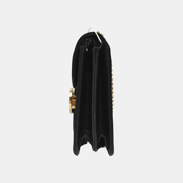 Interlocking G Small Calfskin Black