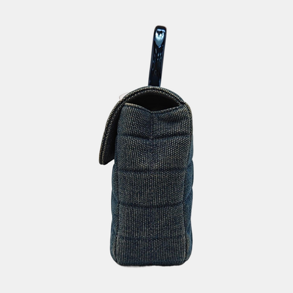 2.55 Quilted Canvas Blue
