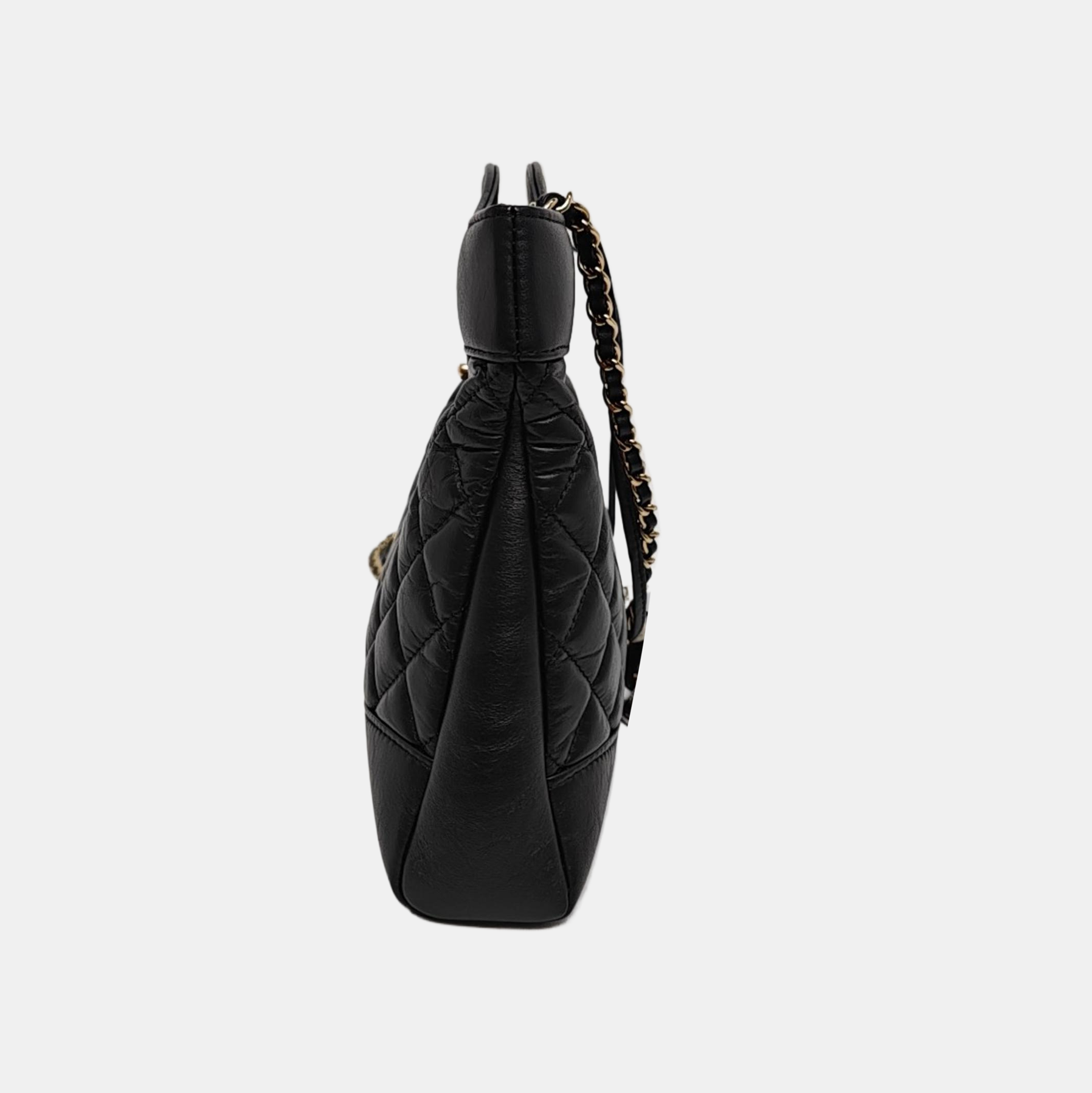 CHANEL 31 Mini Quilted Waxed Cafskin Black