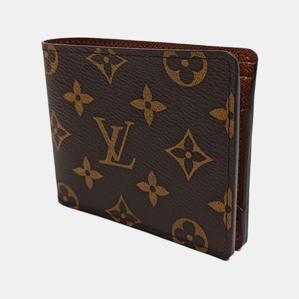 MULTIPLE Monogram Coated Canvas Brown Card Holder