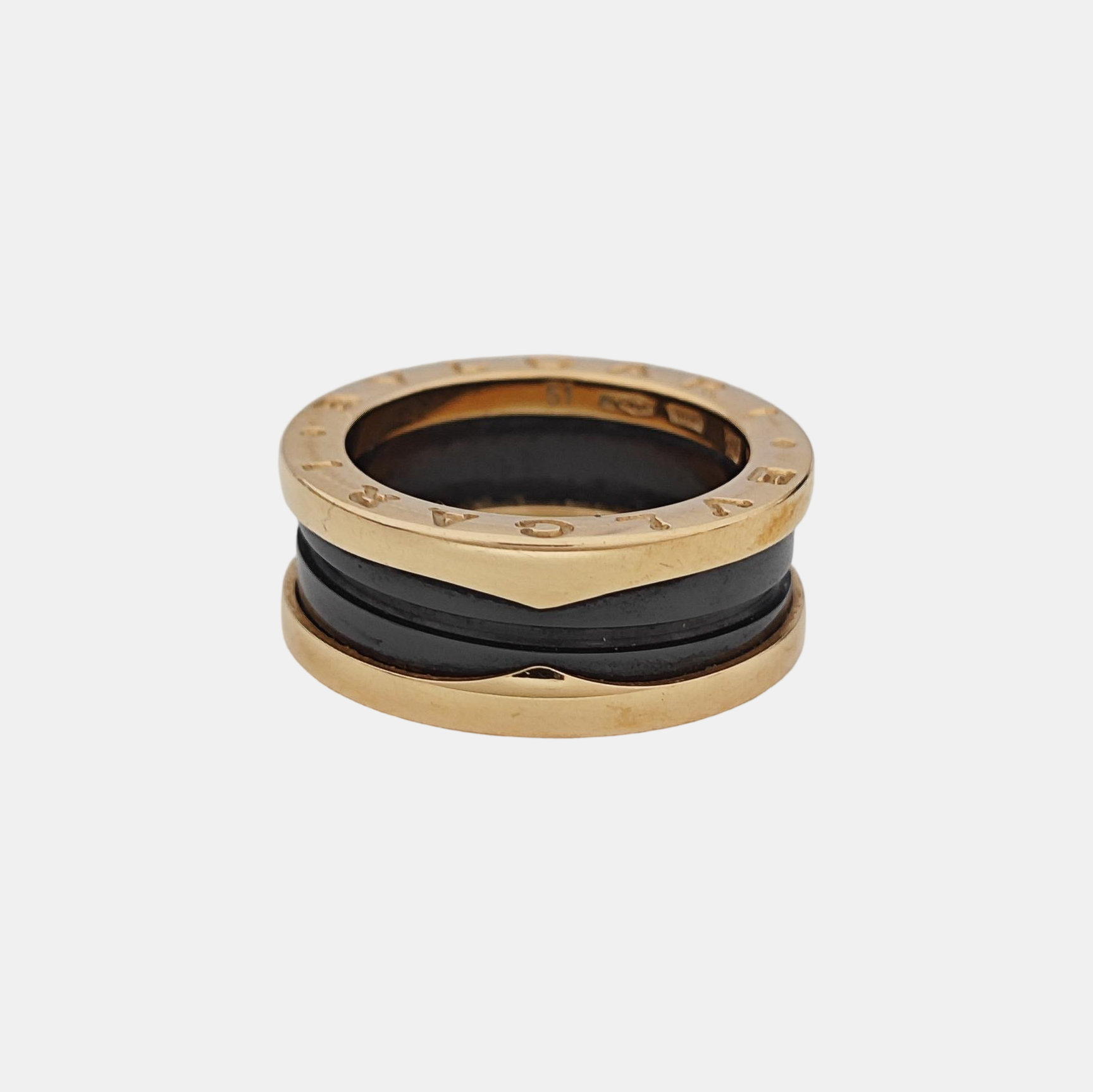 B.ZERO1 18k Rose Gold Ring EU 51