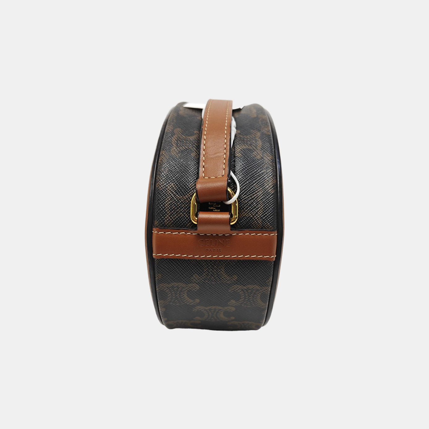 TRIOMPHE Small Coated Canvas Black