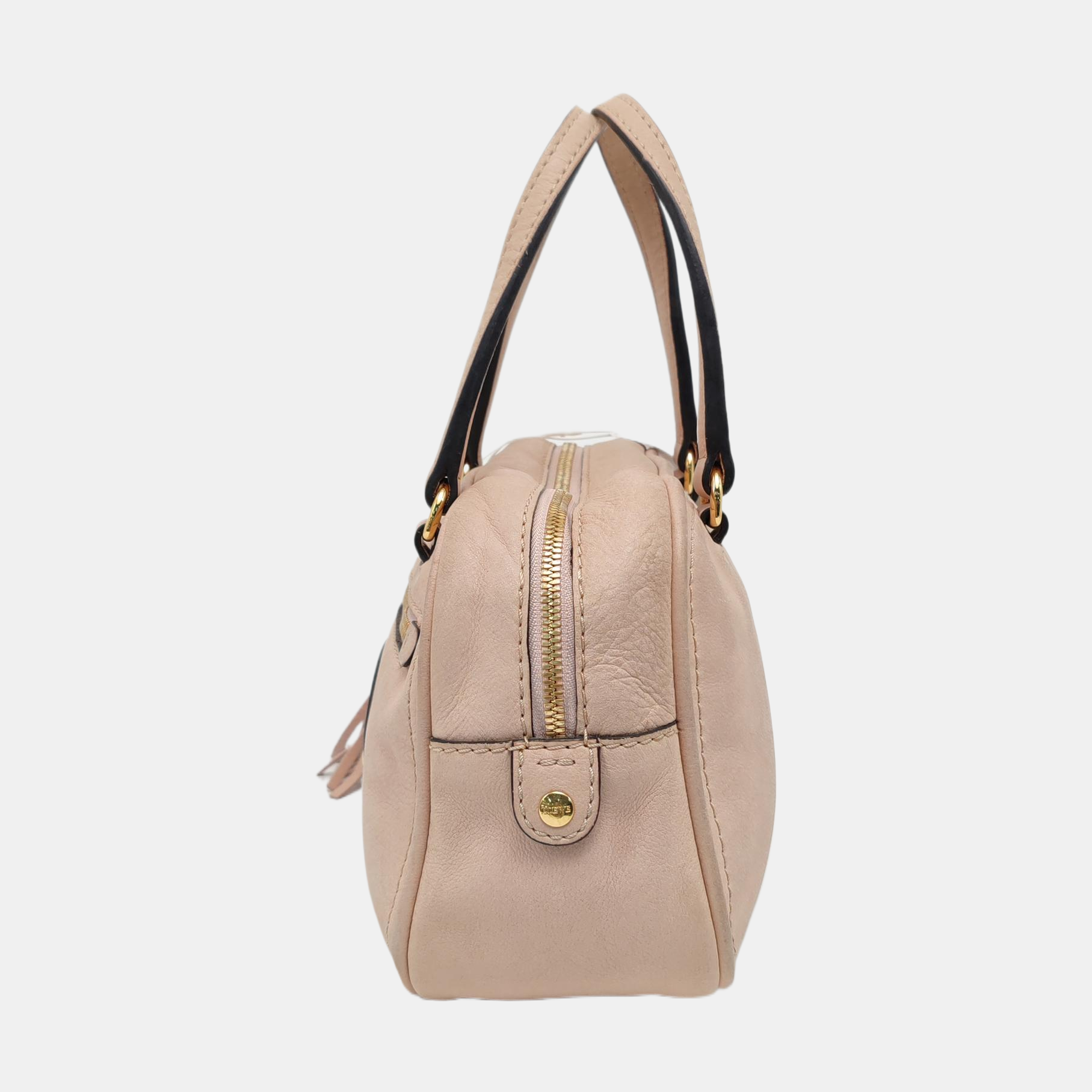 Calfskin Top Handle Bag Pink