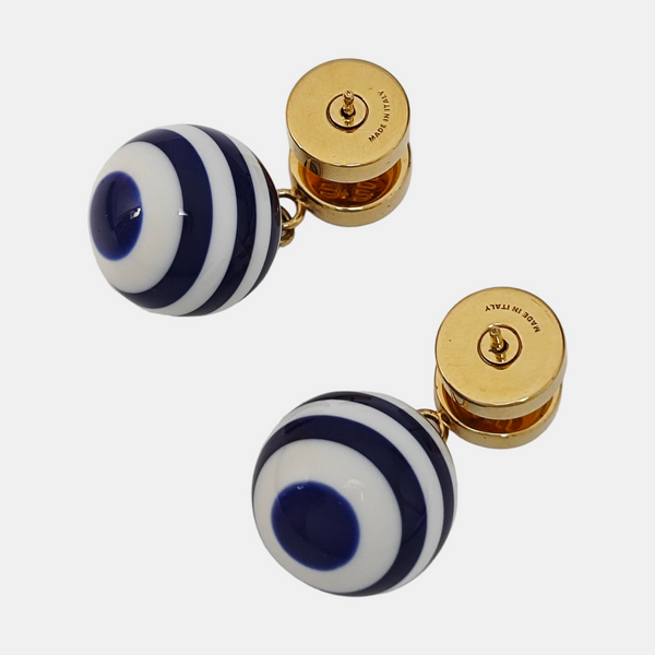 Resin Blue Stud Earrings
