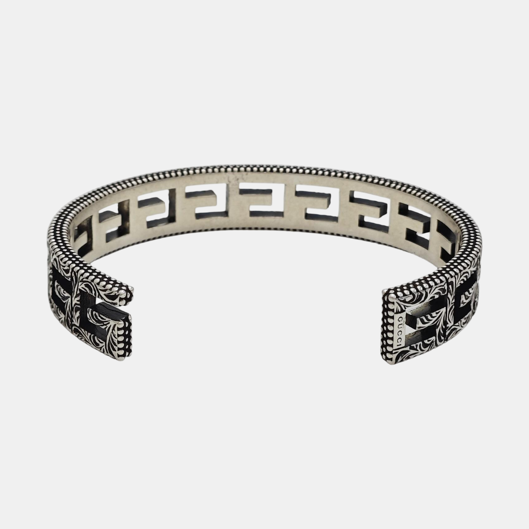 Double G 925 Sterling Silver Bangle
