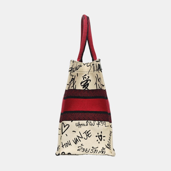 Book Tote Medium Canvas Multicolor