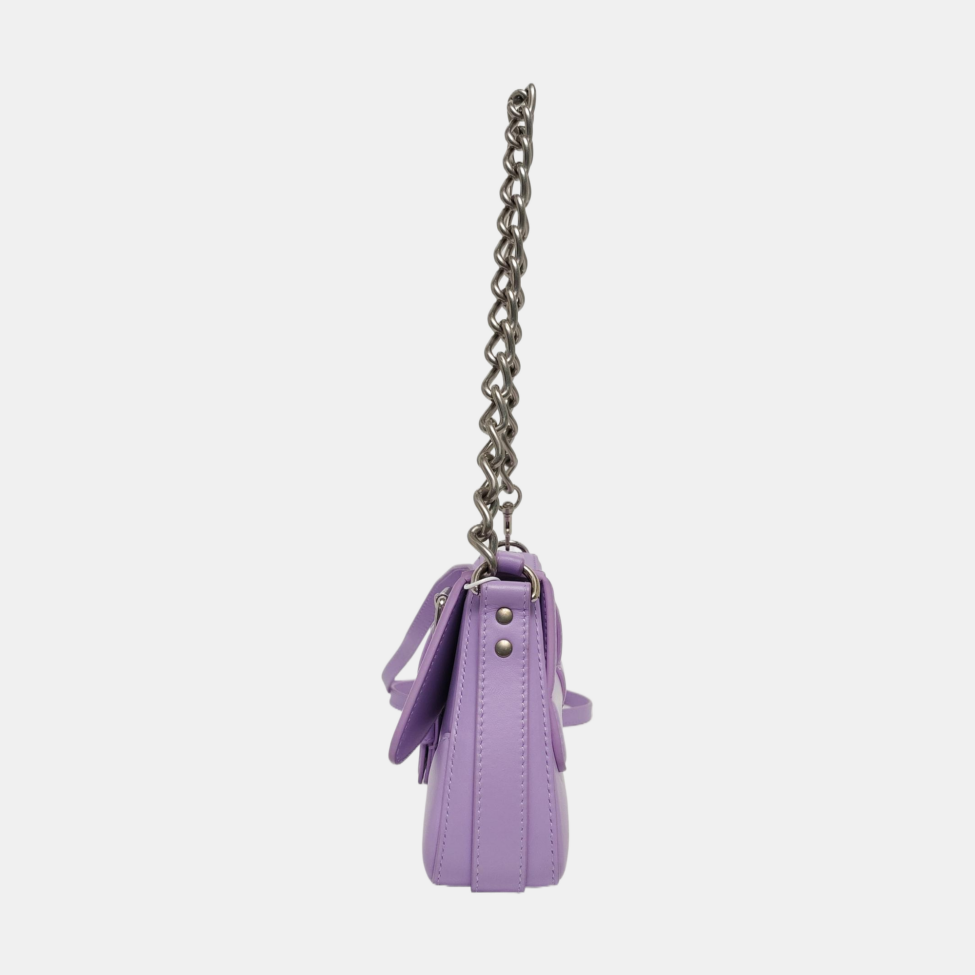 LINDSAY Small Calfskin Purple