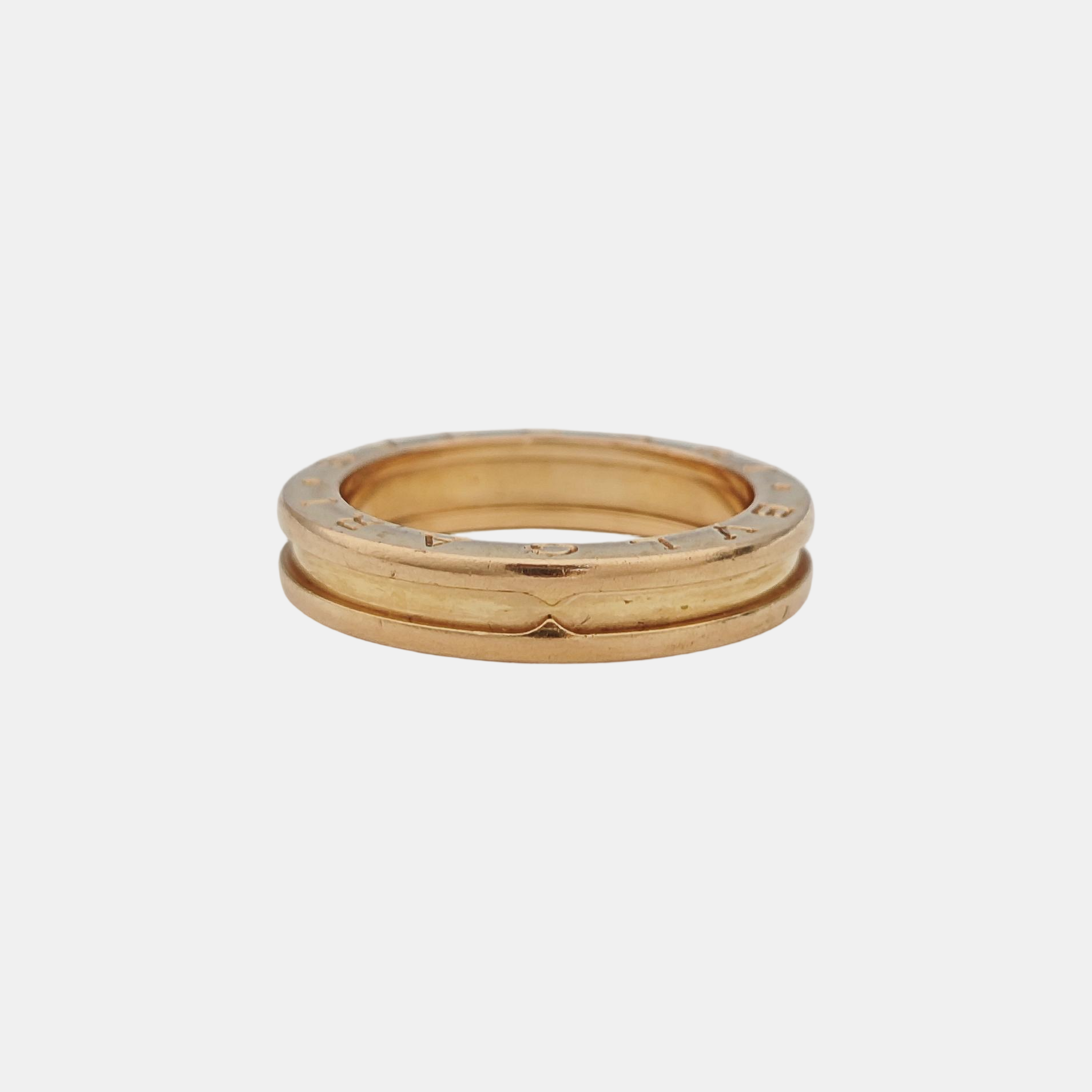 B.ZERO1 18k Rose Gold Ring EU 59
