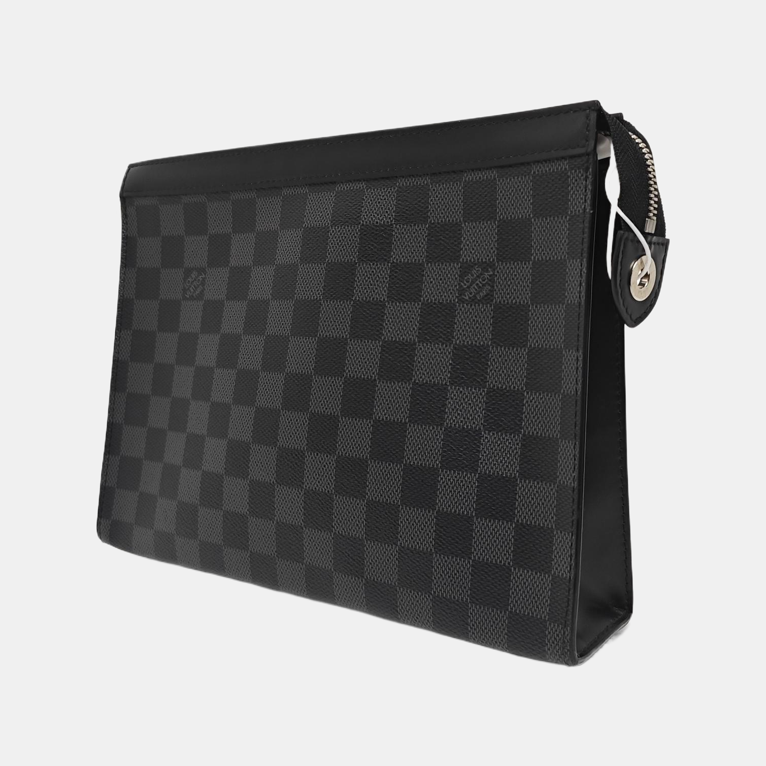 Pochette Voyag MM Damier Graphite Coated Canvas Gray